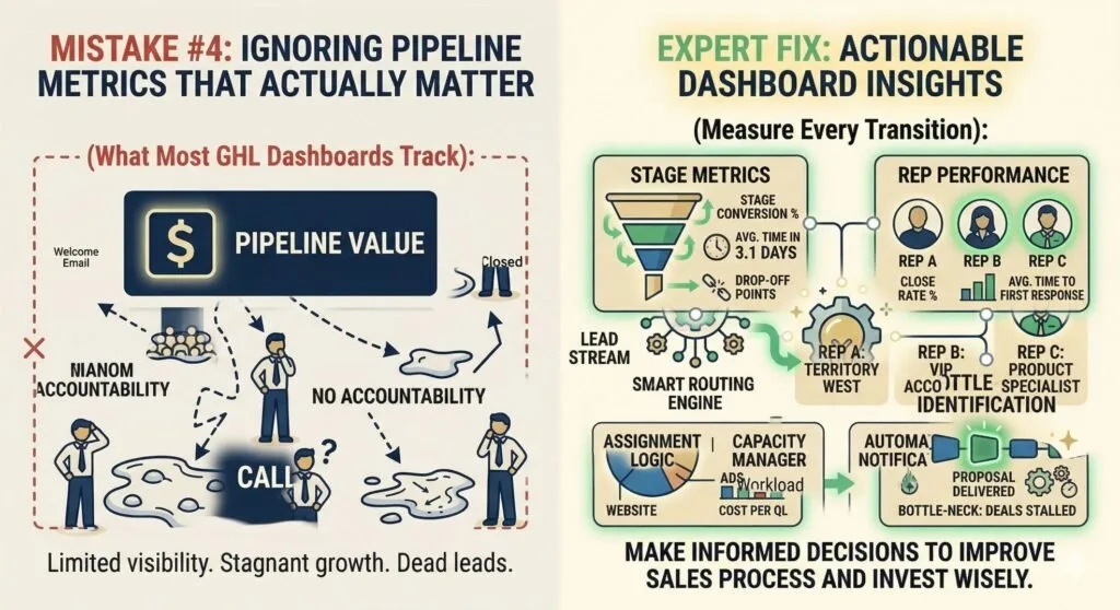 Comparison of no lead routing system vs smart automated lead assignment and routing process